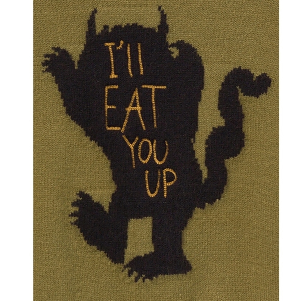 WHERE THE WILD THINGS ARE 3T Green Sweater UNISEX - Picture 2 of 9